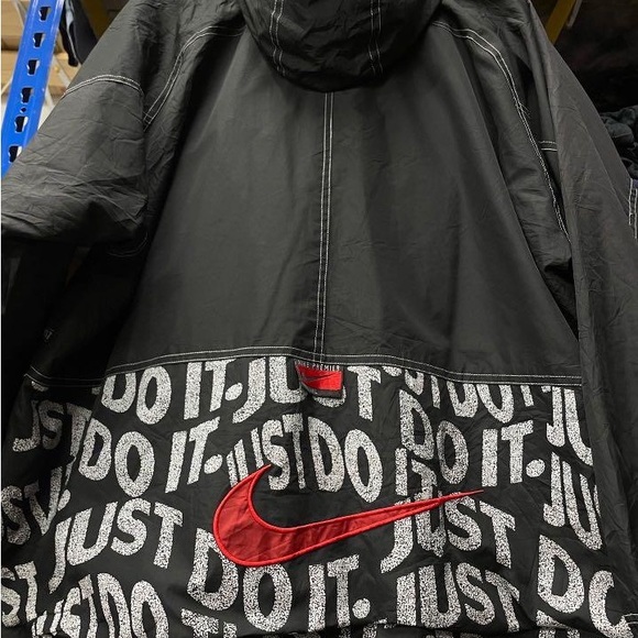 vintage NIKE Premier Reversible Jacket/fleece big logo Swoosh Size XL - Picture 4 of 5